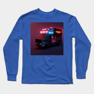 Cyberpunk Tokyo Ramen Food Truck Long Sleeve T-Shirt